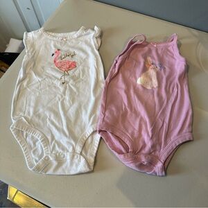 Bundle Carter's Daddy Girl & Bunny Short Sleeve Onesies 18 Months
